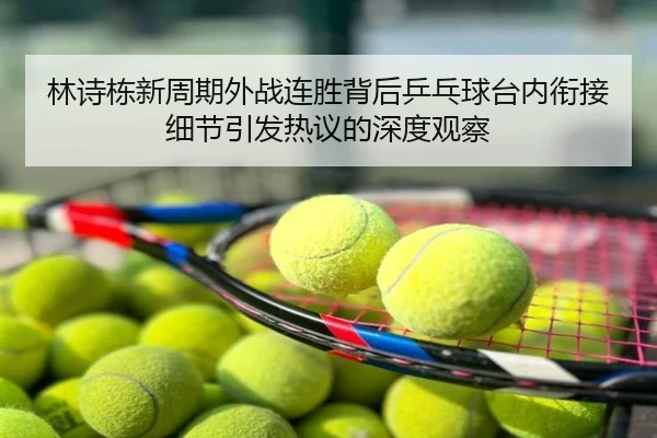 林诗栋新周期外战连胜背后乒乓球台内衔接细节引发热议的深度观察